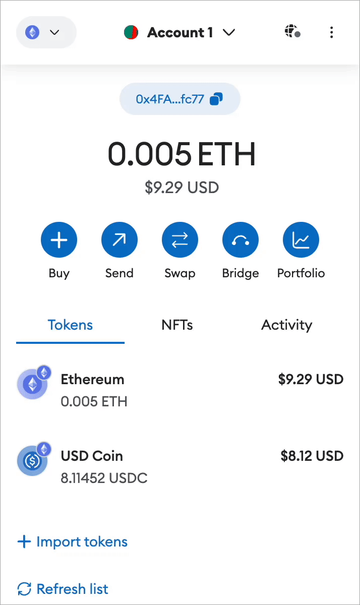 MetaMask WMC Mainnet